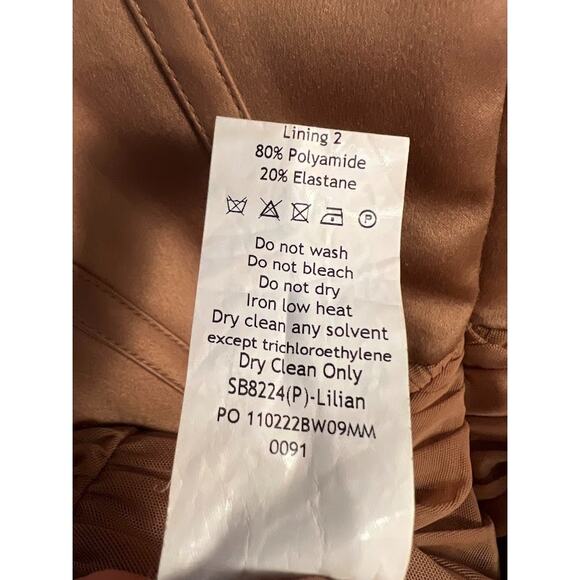 House of CB Lilian Mocha Corset Maxi Dress Size S Small - Picture 9 of 10